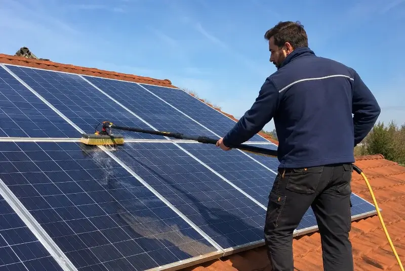 Nettoyage et entretien de panneaux solaires à Mothern